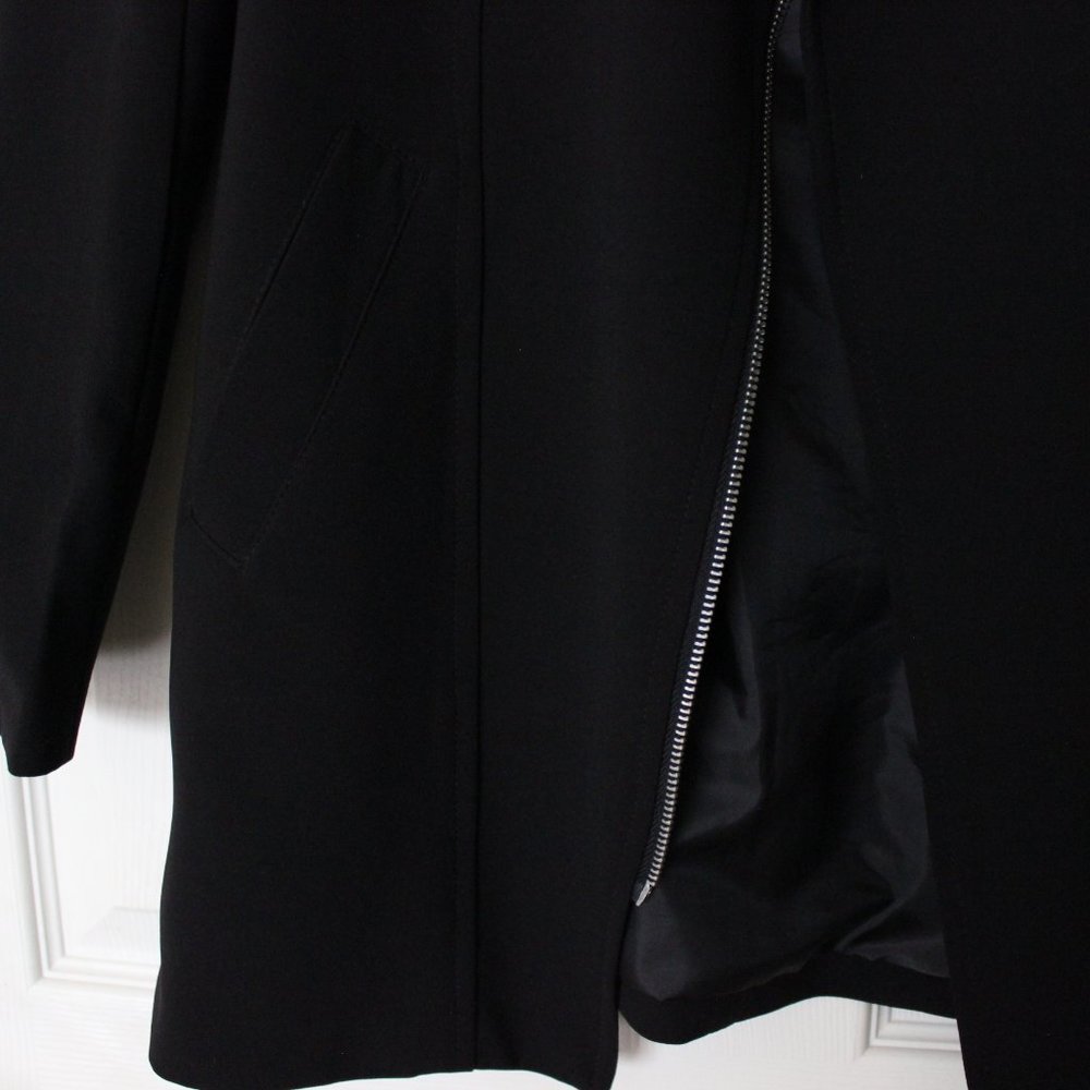 H&M Black Long Moto Jacket - Picture 5 of 7